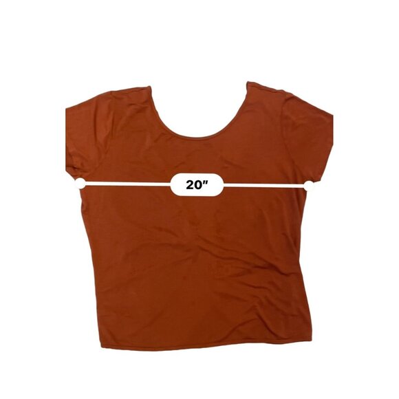 2 knotted loose fit XL tops rust lavender sexy soft comfy low back - Picture 9 of 11